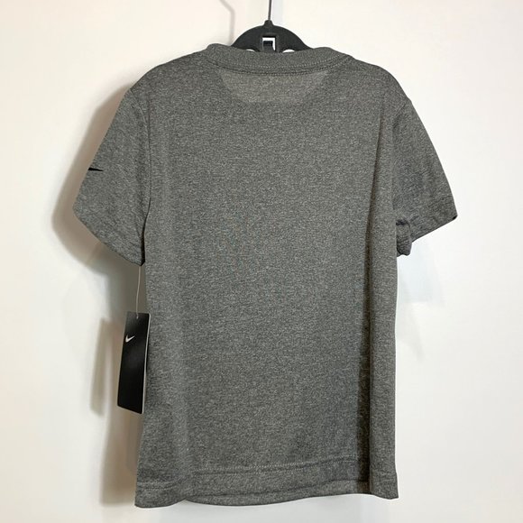 Nike NWT Boys Gray Dry Fit Just Do it Short Sleeve Shirt Size 4/XS - Picture 6 of 6